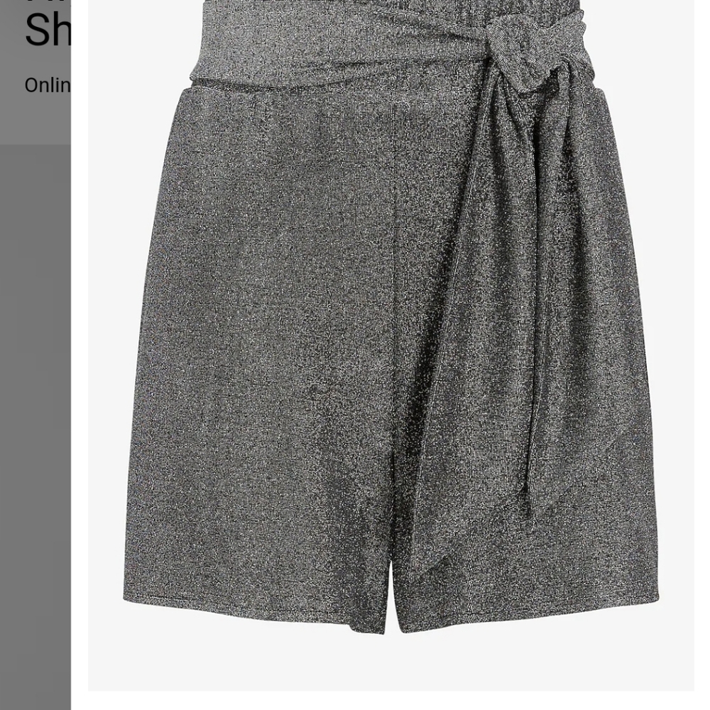 Express high waist metallic shorts size small nwt